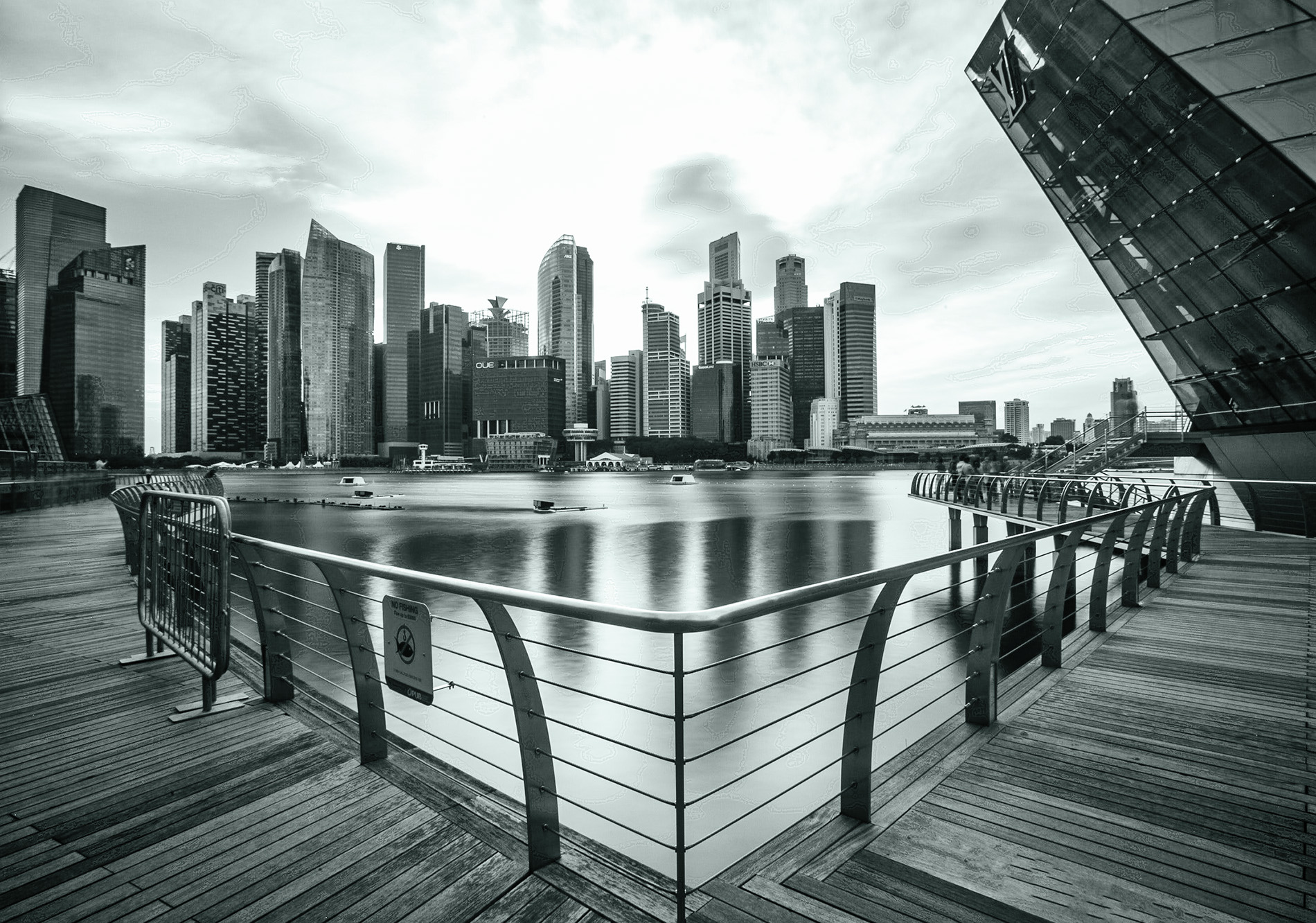 dekoratives Bild mit moderner Architektur